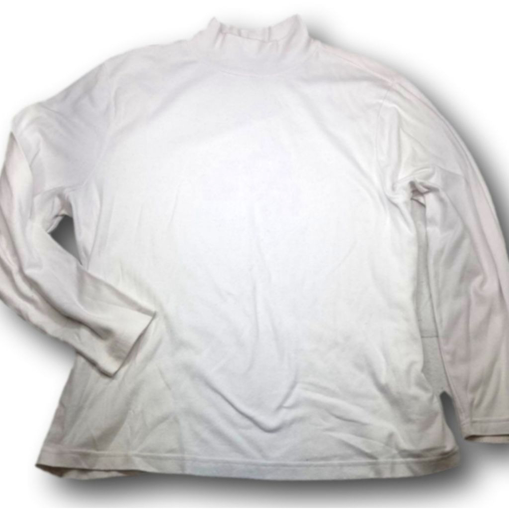 Women's cg.l.cg White Long Sleeve Tee Plus Size 2X